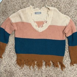 Muted Stripped Sweater - New